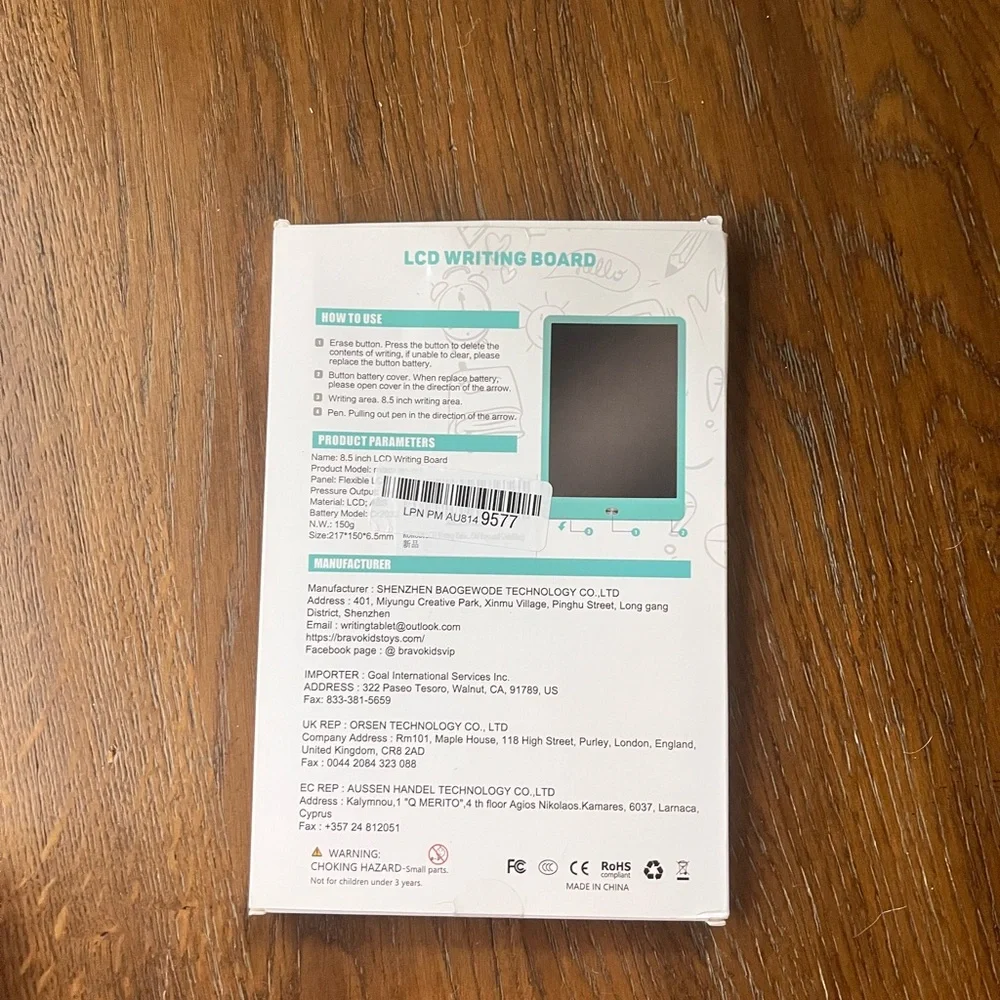 LCD Writing Board - Teal